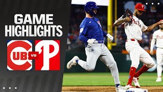 Cubs vs Phillies Game Highlights 92524  MLB Highlights [upl. by Marleah]