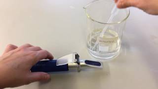 How to use a hand held refractometer to measure salinity [upl. by Balthasar]