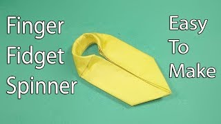 How to make a Paper Fidget Spinner without a bearing  Origami Fidget Spinner  Diy Fidget Spinner [upl. by Eyatnod]