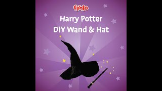 Harry Potter Wand DIY  Paper Wizard amp Witch Hat  Harry Potter Crafts For Kids [upl. by Errot]