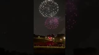 Fireworks display at Downsview Park on Canada Day shorts fireworks family fyp [upl. by Nylkcaj495]