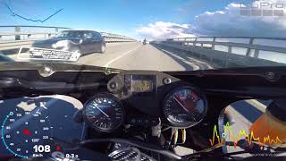 Aprilia rs 250 chesterfield top speed 0200 kmh GOPRO sound arrow onboard [upl. by Schindler976]