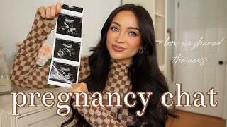 GRWM amp lets talk about my PREGNANCY answering FAQs  footage of sharing the news 👶🏻 [upl. by Marybella]