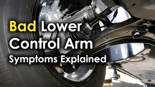 Bad Lower Control Arm or Track Control Arm  Symptoms Explained  What happens when lower arm fails [upl. by Naihs]