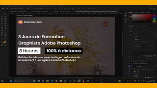 Jours 2 de Formation Graphiste Logo Adobe Photoshop Pro Création dun Logotype [upl. by Yerot]