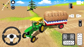 John Deere 5045D Tractor Driving 2  Indian Tractor Simulator Game  Android Gameplay [upl. by Lyrret961]