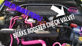 Brake Booster Check Valve REPAIR BRAKE PEDAL SOLID [upl. by Fougere]