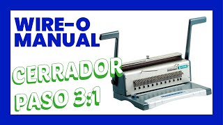 📒 Encuadernadora manual de wireo PMA S303 con ANULADOR DE PUNZONES Y cerrador [upl. by Joerg810]