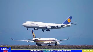 🔴LIVE San Francisco International Airport  SFO LIVE  SFO Plane Spotting [upl. by Amak]