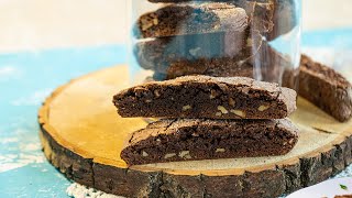 Chocolate Walnut Biscotti Paximadia for gift giving [upl. by Ardussi986]