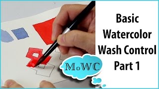 Basic Watercolor Techniques 1 – Flat Washes [upl. by Fishman]