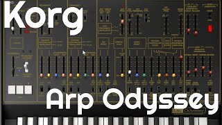 Arp Odyssey for MacWin by Korg No Talking [upl. by Nara]