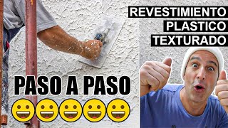 🔥💡Aplicar REVESTIMIENTO PLASTICO Texturado Paso a Paso ✖️✖️TIPS [upl. by Irtemed]