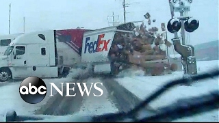 Passenger Train Crashes Into FedEx Truck [upl. by Erick]