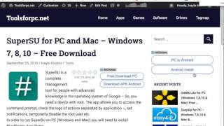 SuperSU app for PC  Windows  Mac  Free Download [upl. by Eanehs]