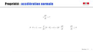 61 Accélération normale et tangentielle [upl. by Arras]