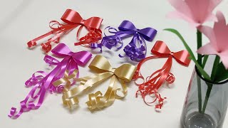 How to make a Curly Ribbon Bow [upl. by Nymrak779]