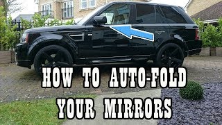 How to Fold Your Automatic Wing Mirrors on Range Rover Sport 2005  2013 [upl. by Harlene]