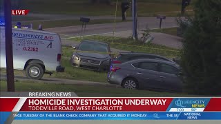 Police investigating west Charlotte homicide [upl. by Emil]