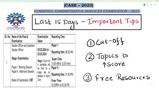 💥CSIR ASO 2023 I Last 15 Days 💥 [upl. by Nivonod]