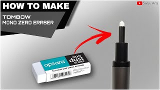 How To Make Tombow MONO Zero Eraser At Home  Step by step [upl. by Pros]