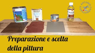 Preparazione del legno e scelta della pittura [upl. by Nnarefinnej]