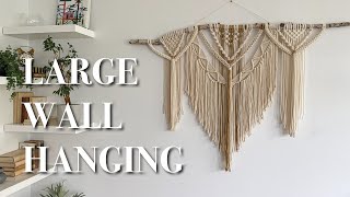 PART1 Macrame  Tree Of Life Wall Hanging Tutorial [upl. by Yecaj620]