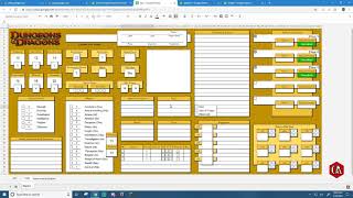 DnD5e  Interactive Character Sheet [upl. by Esil]