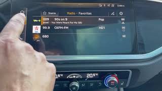 How to configure radio presets on the new 2021 Audi Q3 and up and A4 and other models tutorial [upl. by Atiekahs901]