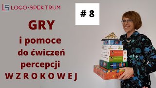 GRY I POMOCE do ćwiczeń percepcji WZROKOWEJ nauka czytania [upl. by Vola865]