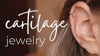 What cartilage piercing jewelry should you buy  size gauge length type for a curated ear [upl. by Eelyme]