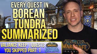 Borean Tundra Part 1  Wrath quest lore you SKIPPED reading in wow [upl. by Hamehseer754]