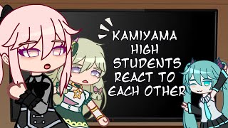 Kamiyama High Students react to each other  Project SEKAI Colorful Stage Gacha Club reaction video [upl. by Renaldo]