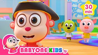 My Hat It Has Three Corners  Compilation Songs  BabyoneKidsTV amp Kids Songs [upl. by Kneeland]