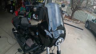 KRATOR FAIRING Review Harley Davidson DYNA [upl. by Xonnel]