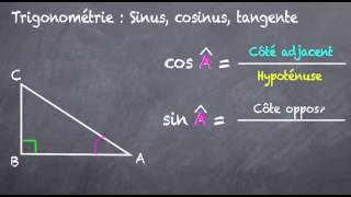 Trigonométrie  cosinus sinus tangente 3eme [upl. by Malilliw657]