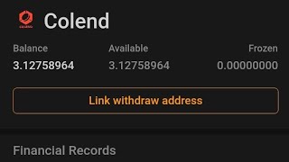 How to link your Colend airdrop withdrawal address on Satoshi app successfully Colend satoshi [upl. by Joao]