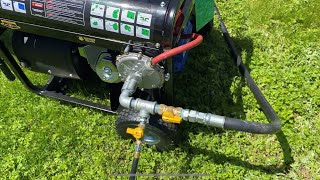 Making my Duromax XP12000EH Generator Trifuel By Adding Natural Gas Regulator [upl. by Niwhsa]