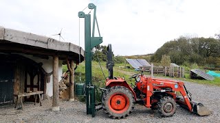 Homemade Hydraulic Post Driver For Compact Tractor [upl. by Gareth]