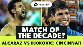 Legendary Carlos Alcaraz vs Novak Djokovic Battle  Cincinnati 2023 Extended Highlights [upl. by Roter]