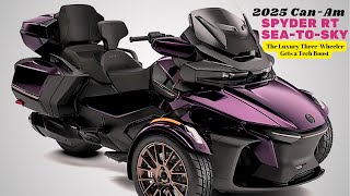 2025 CanAm Spyder RT SeatoSky  The Luxury ThreeWheeler Gets a Tech Boost [upl. by Amak]