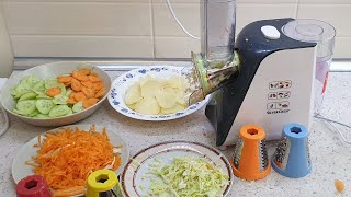 Silvercrest Electric Grater Kitchen Tools SGR 150 D1 Unboxing Testing [upl. by Vallery340]