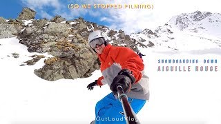 Aiguille Rouge Les Arcs  Going down one of the longest runs on the French Alps [upl. by Lyon803]