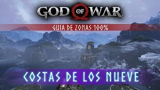 God of War Guia de Zonas 100  Costas de los nueve [upl. by Milore]