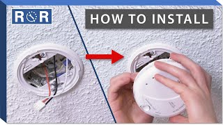 How to Install a Smoke Detector  Repair and Replace [upl. by Neau59]