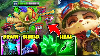 This build makes Teemo INVINCIBLE UNLIMITED HEALSHIELD [upl. by Aissenav]