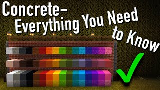 Minecraft Concrete Guide Everything You Need to Know [upl. by Brindle]