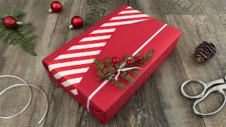 How To Wrap A Gift With Two Contrasting Papers  Gift Wrapping Ideas [upl. by Ginnie]