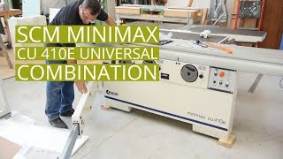 SCM Minimax CU 410E Combination Woodworking Machine [upl. by Scully]