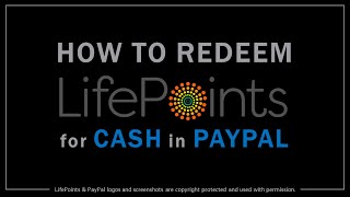 How to Redeem LifePoints for Cash in PayPal [upl. by Paulette605]